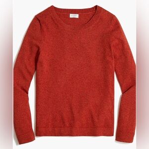 J.Crew wool and cotton Teddy sweater in burnt orange size extra large